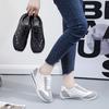 Women Casual Walking Shoes Flat Lace Up Leather Sneakers Fashion Wild Flat Bottomed Loafers Women Sneakers
