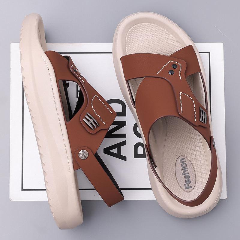 2025 Sandals Men's Summer Men's Wear Non-slip Sports Driving Slippers Men's Shoes Beach 2025