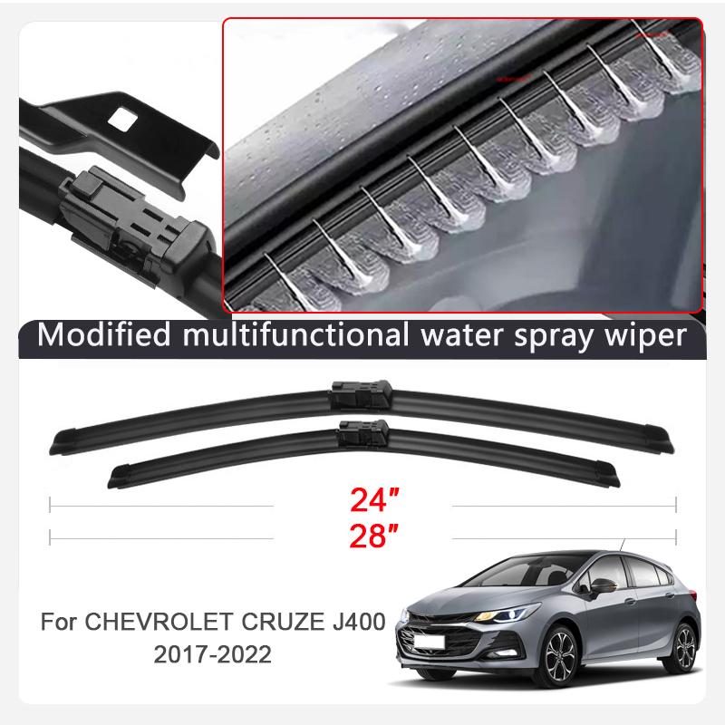2pcs Car Modify Windshield Water Spray Wiper For Chevrolet CRUZE CAVALIER AVEO 2009-2026 Auto Wet Arm Cleaning Wiper Exterior