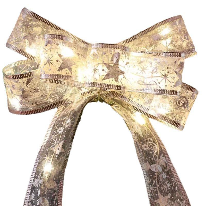 LED Christmas Ribbon String Lights - Tree Decoration & Gift Box Accent