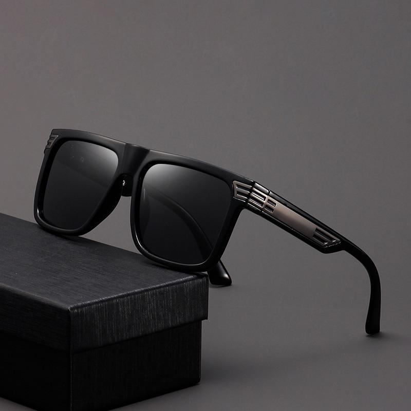 Square Sunglasses for Men Polarized UV400 Fashion Sunglass Sport Sun Glasses Driving Vintage Oversized Big UV Protection Shades