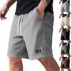 Herr sommar casual shorts Herr mode sport texturerade shorts