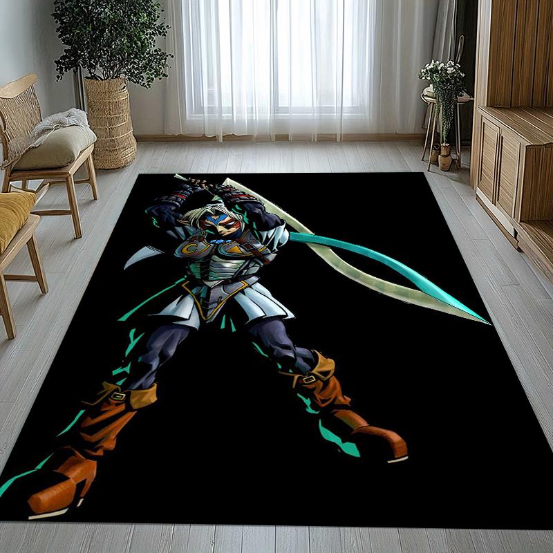 Retro Z-Zelda Cartoon Link Games Living Room Non-Slip Area Rug Soft Carpet for Bedroom Kids Playroom Sofa,Home Decor Doormat 40x60cm