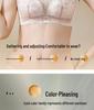 Elegant Cartoon Lace Bra for Women - Small Bust Lift, Side Support, Anti-Sagging, Wire-Free Design