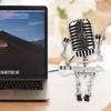 Microphone Robot Lamp Hold A Guitar Soft Lighting Plastic Handicraft Ornament Energy-saving Retro Robot Figurine LED Table Light Home Decoration