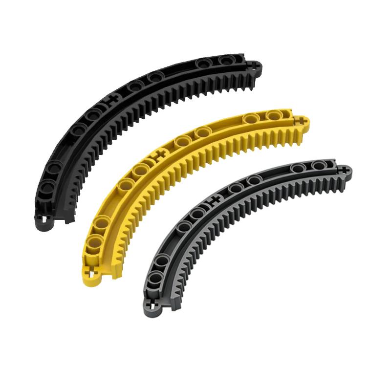 6pcs MOC Compatible 24121 Building Blocks 11×11×2 Curved Gear Frame DIY Children's Toy Gift