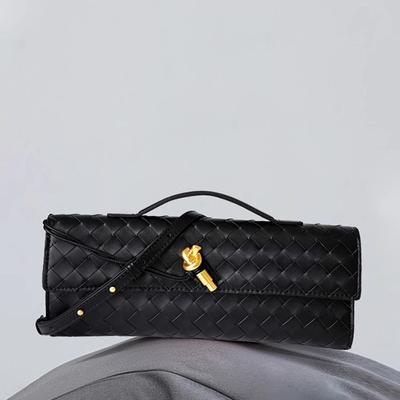 Nischen-High-End-Webschulter-Baguette-Tasche modische und exquisite horizontale Hand-Dinner-Tasche vielseitige Damen-Umhängetasche