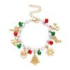 Charming Style Xmas Elk Wristband Vibrant Colors Snowflake Pendant Bangles  Boutique Stores