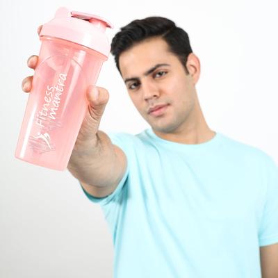 Fitness Mantra® 700ml Classic Shaker Bottle for Men & Women [Capacity 700 Ml (Baby PInk, 700ml)