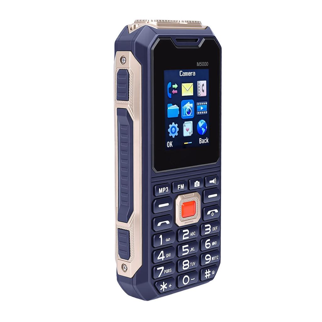 Senior Cell Phone HD Display Screen Dual SIM Big Buttons 2G Unlocked Phone with 0.08MP Rear Camera Flashlight