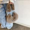 Mao Mao Bag Fashion Shoulder Bag Chain Messenger Bag Commuter Underarm Bag Plush Handbag Bag