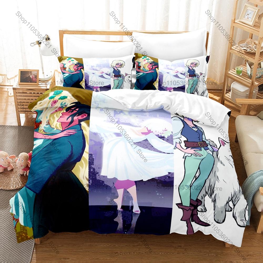 Ocean Pirate Fantasy Anime Fena Pirate Princess Full Printed 3PCS Bedding Duvet Cover + 2 Pillowcases Teen Dorm Home Decoration
