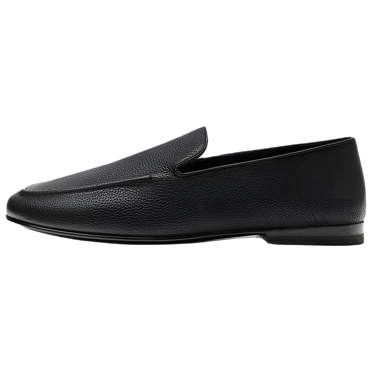 

Zara Vintage Leather Loafers Men Shoes Black 2602620800 39