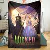 Wicked Theme Printed Blanket - Perfect for Couch, Bed, Travel & Outdoor Use | Machine Washable, Cozy & Durable.