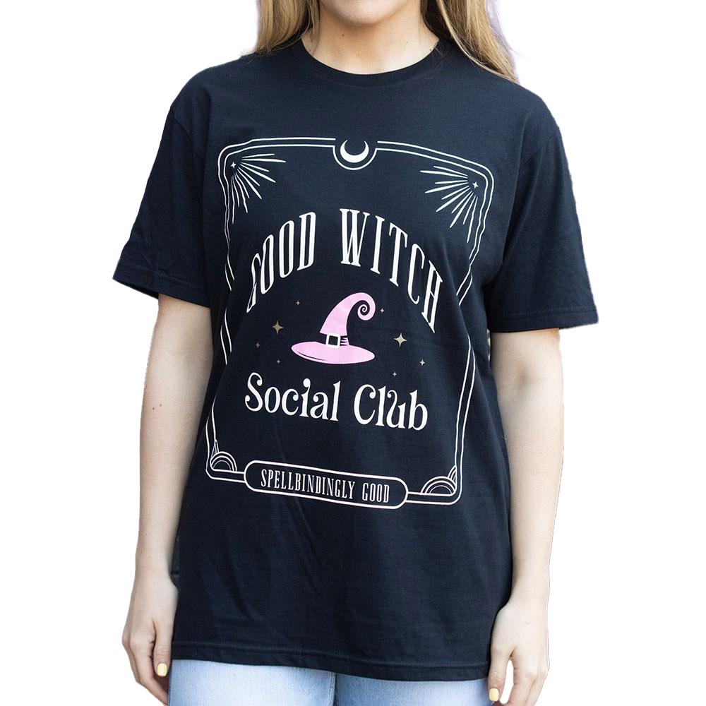 Something Different Unisex Adult Good Witch Social Club T-Shirt