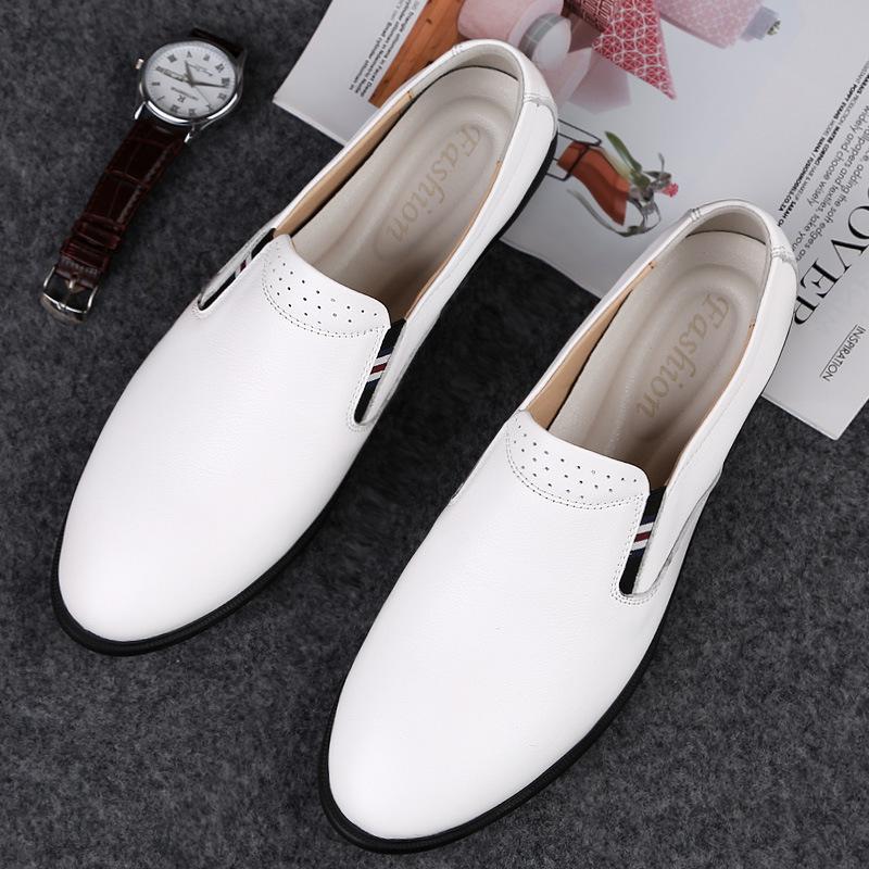 Men's Genuine Leather Loafers: Spring/Summer Slip-On Casual Driving Shoes
