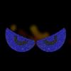 2pcs Diamond Crystal Car Body Devil Eyes Stickers Decal Decoration Car Accessories for Vehicle Body Sticker Windshield for Women