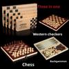 Wooden International Chess Set With Trigame Variations For Family Fun And Chess Enthusiasts