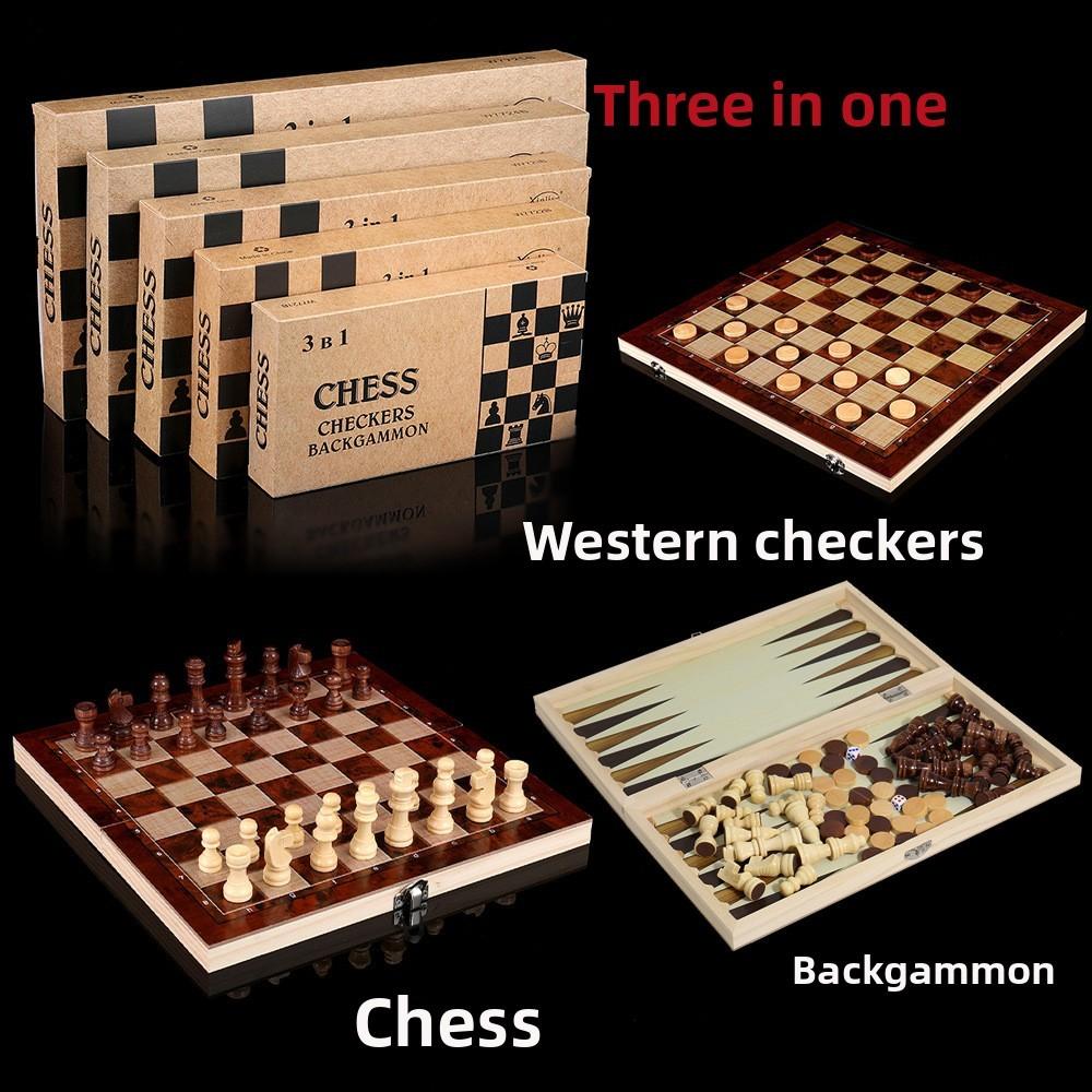 Wooden International Chess Set With Trigame Variations For Family Fun And Chess Enthusiasts