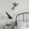 1Pcs Garden Decoration Accessories Jardineria Iron Art Colorful Hummingbird Pendant Delicate Wall Hanging Crafts Wall Decoration