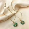 Necklace does not fade female summer trendy safety buckle ins cold wind Japanese and Korean lotus jade ring female high-end necklace