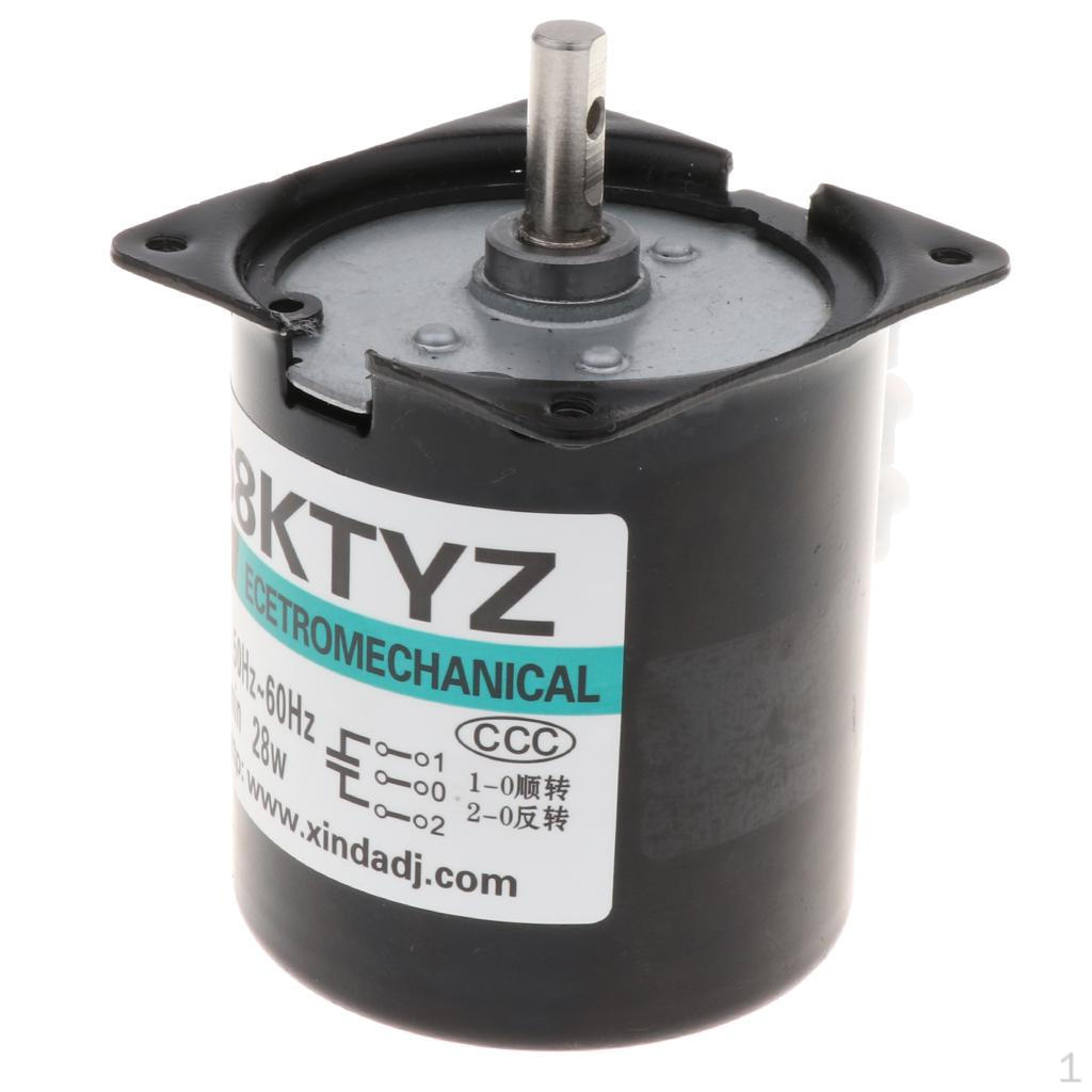 220V 28W Silnik rewersyjny CW/CCW Duży synchroniczny silnik elektryczny z magnesami trwałymi