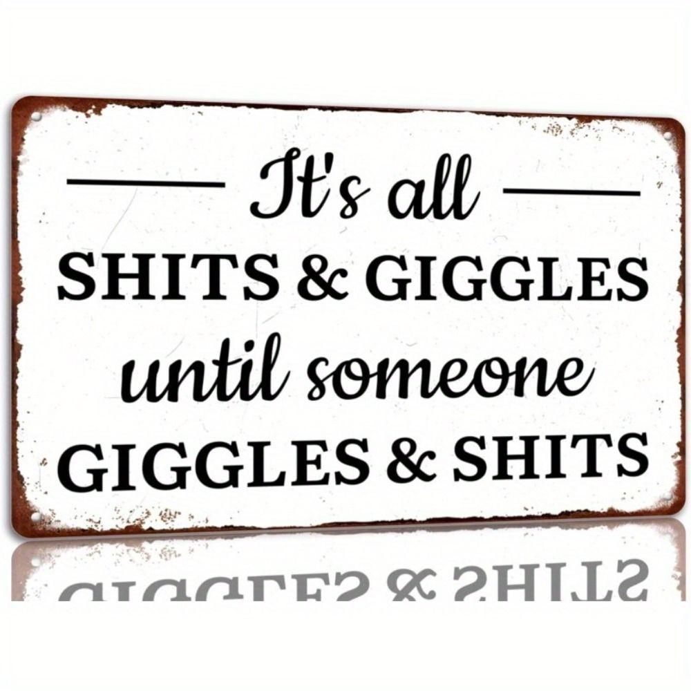 Vintage Metal Sign Leave No Evidence Detective Bathroom Humor Decor 20x30cm