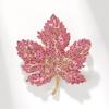 Fancy Design Fashion Fashion Maple Brooch Female Super Flash Rhinestone Leaf Pin Suit Coat Corsage Accessories