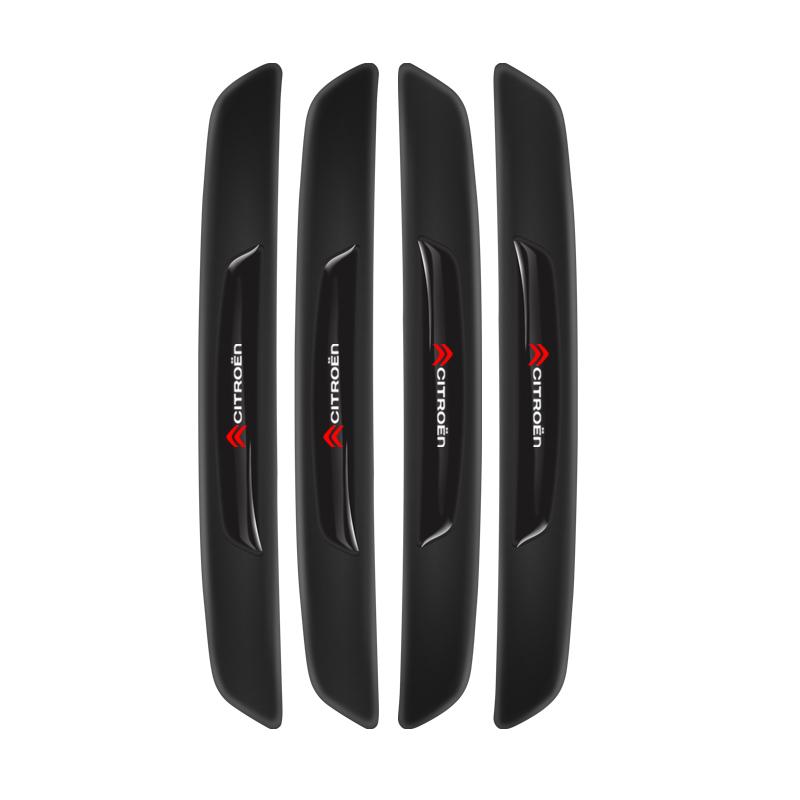 YHQVV1 4Pcs Car Door Rearview Mirror Anti-Collision Strip Stickers Accessories For Citroen C1 DS3 C2 C3 Vts C4 Saxo C4L C5 C6 C8 Xsara