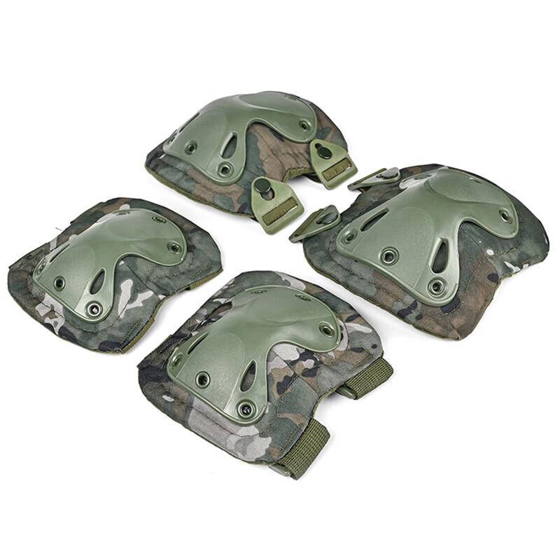 Outdoor Camouflage Tactical Knee and Elbow Pad Set