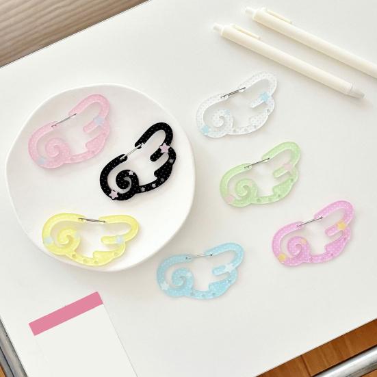 Acrylic Keychain Hook Clip Lightweight Pendant Decoration Key Bag Car Charm Key Chain Backpack Accessory