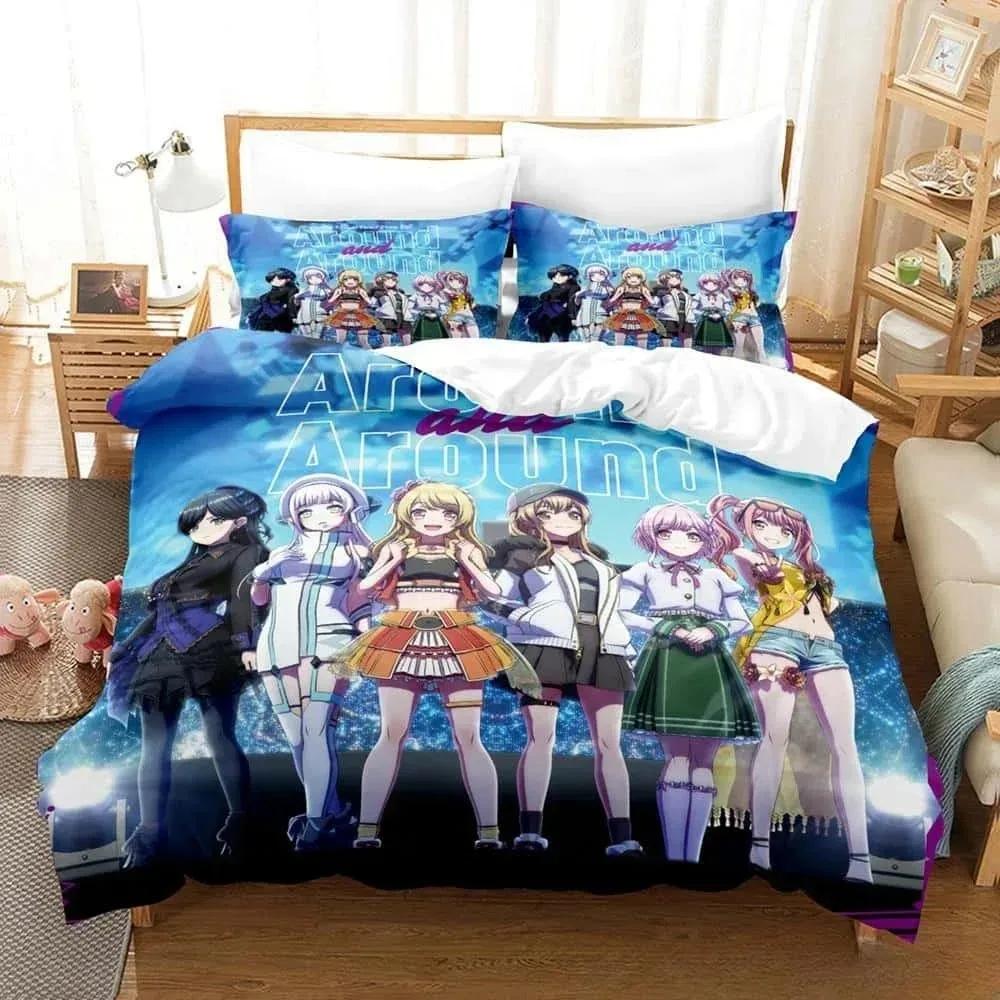 3D Print Anime D4DJ All Mix Bedding Set Single Twin Full Queen King Size Bed Set Adult Kid Bedroom Duvet Cover Sets Home Textile