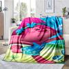 Trolls Theme Printed Blanket - Perfect for Couch, Bed, Travel & Outdoor Use | Machine Washable, Cozy & Durable.
