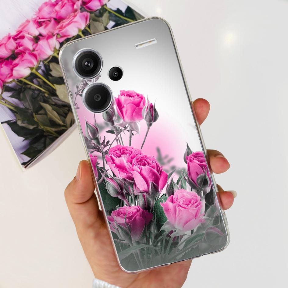 For Xiaomi Redmi Note 13 5G Case Luxury Marble Transparent Phone Cover For Redmi Note 13 Pro Plus Funda on Note 13 Pro 5G Bumper