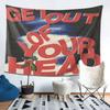 Retro Vintage Slogan Tapestry, American Living Room Wall Art for Bedroom Home Decor