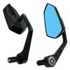 1 pár motocyklových zpětných zrcátek Odolná konstrukce Nastavitelný design Univerzální uchycení Jednoduchá instalace Zrcátka pro boční pohled na řídítka