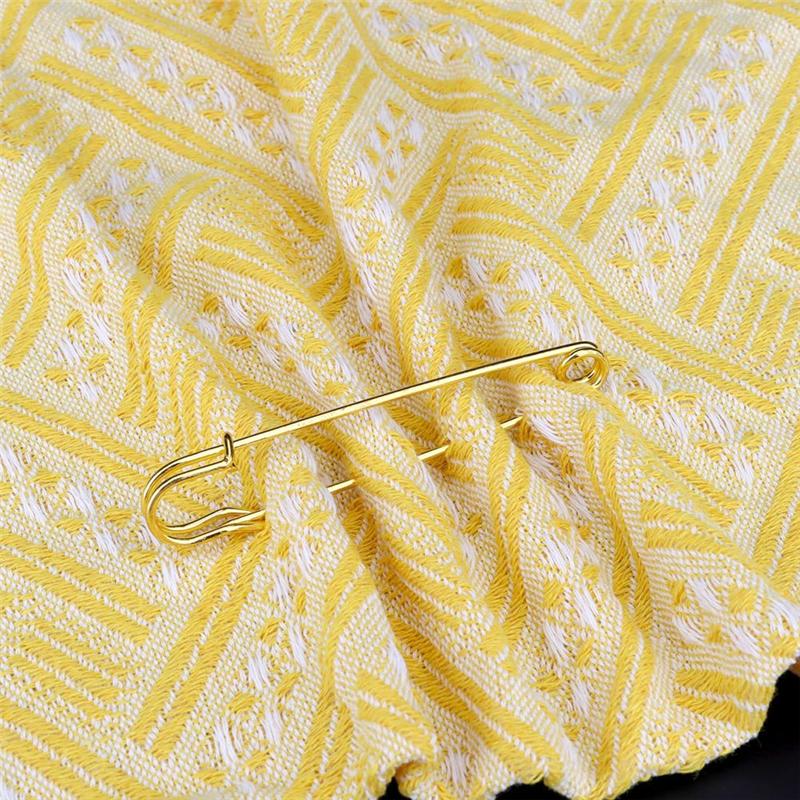 A34R 15Pcs Large Safety Pins Heavy Duty For Blankets Steel Safety Pins Heavy Duty 4" Steel Safety Pins For Clothes Gold
