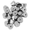 20 Sets 10mm x 7mm Flat Head Rivet Studs For Bag Shoes Clothes Decorarion(silver)