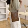 New Sweet Versatile Messenger Bag Casual Shoulder Bag Solid Color Woven Bag Mini Small Bag Mobile Phone Bag
