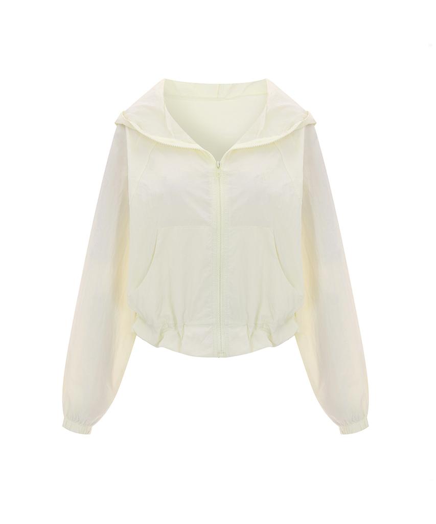 PAIGEFLYNN Raglan Cutout Crinkly Hooded Jumper_S6Bjp002C