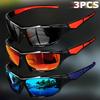 3PCS Polarized Sports Fashion Glasses with Color Changing Lenses, High-Quality Anti-Glare Eyewear For, and Driving 3253