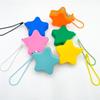 Creative Silicone Coin Purse Portable Zipper Cosmetic Bag Starfish Shape Earphone Bag Women Girls