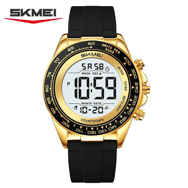 Skmei 2592 Hot Sell Top 10 Brand Mens Digital Watch Original Silicone Band Water Proof Chronograph in Stock Sports Watch Factory