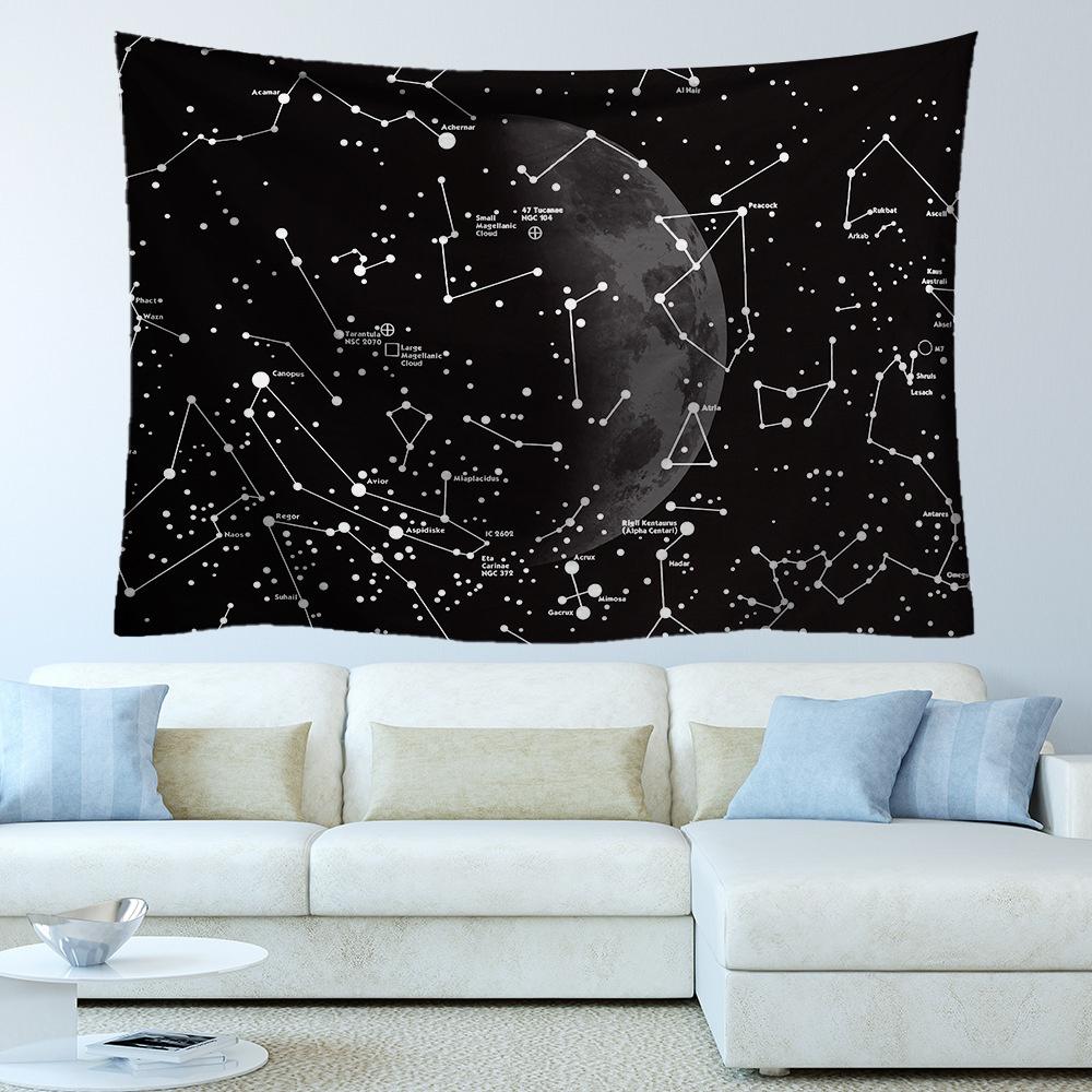 VIKAMA American Minimalist Mandala Tapestry Wall Decoration Living Room Bedroom Dormitory Easy To Hang Home Decoration