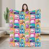 Gabby  flannel blanket cute cartoon design soft blanket for the bedroom camping cosy bedspread sofa bed cover