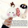 Pet Chew Toy Cartoon Animal Design Bite-Resistant Plush Toy with Sounding Device Interactive Tug-of-War Toy