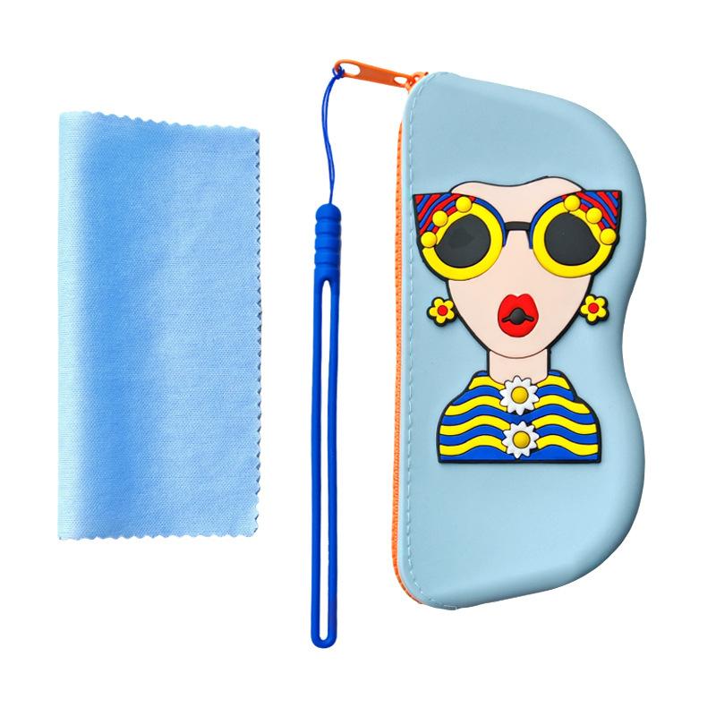 Modische Tragbare Multifunktionale Brillen Tasche Wasserdicht Staubdicht Münzbeutel Silikon Kleine Gegenstände Taschen Brillenetui für Reisen