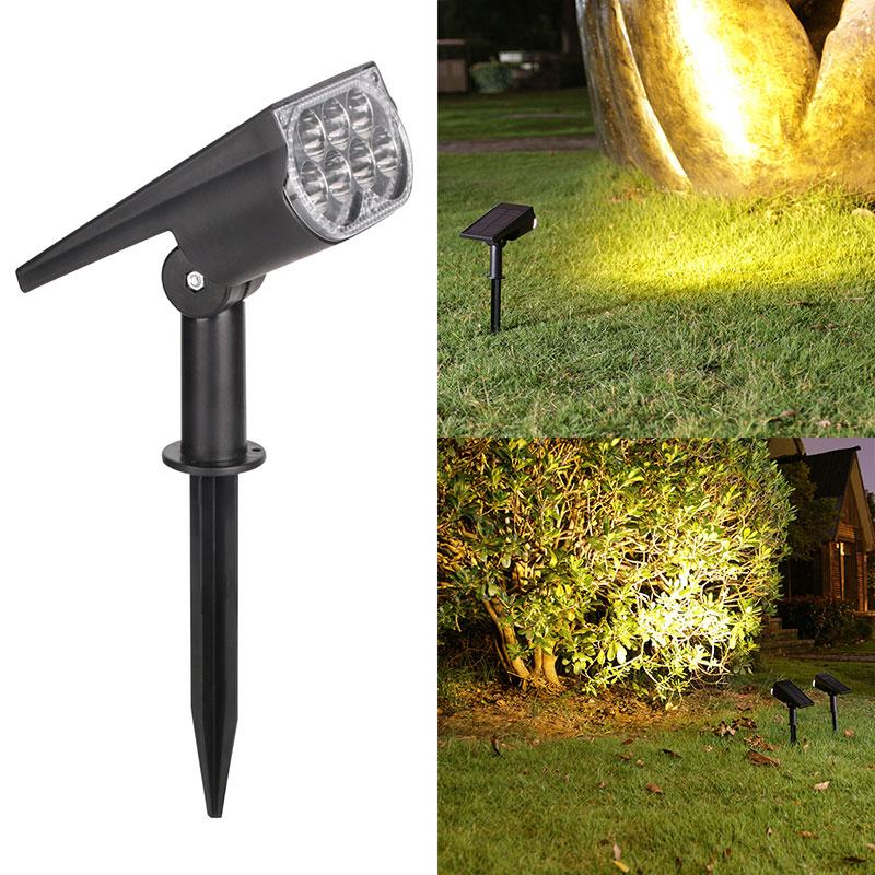 2/7 LED Solar Outdoor Spotlights,150° Adjustable Wall Lamp, Waterproof Lawn Lights for Garden Patio Yard Backyard Camping Decor