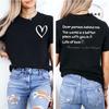 Dear Person Behind Me Printed Summer T-Shirts Tops Mental Health Awareness Design Women's Graphic T-Shirt Short Sleeve Clothing