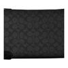 Coach 27 Top Zip Closure Detachable Wrist Strap Faux Leather Clutch Bag Large Men Clutch Bag Charcoal-Black Black CCF32-QBMI5